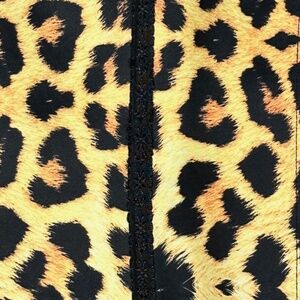 Ursula  Leopard Print Waist Trainer Workout Waist Weight Loss Cincher Latex sz M